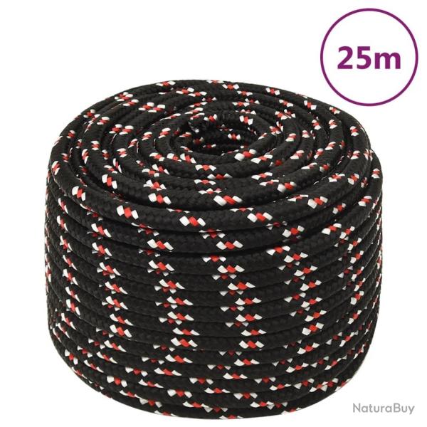 Corde de bateau Noir 12 mm 25 m Polypropyl�ne