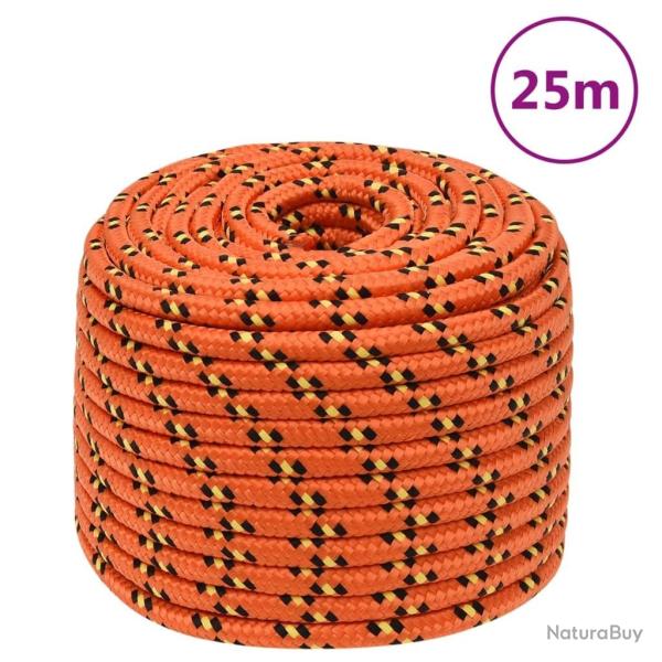 Corde de bateau Orange 12 mm 25 m Polypropyl�ne