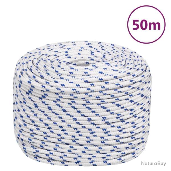 Corde de bateau Blanc 8 mm 50 m Polypropyl�ne