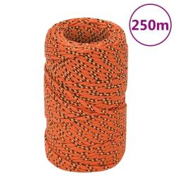 Corde de bateau Orange 2 mm 250 m Polypropyl&egrave;ne