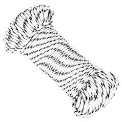 Corde de bateau tress&eacute; Blanc 5 mmx100 m Polyester