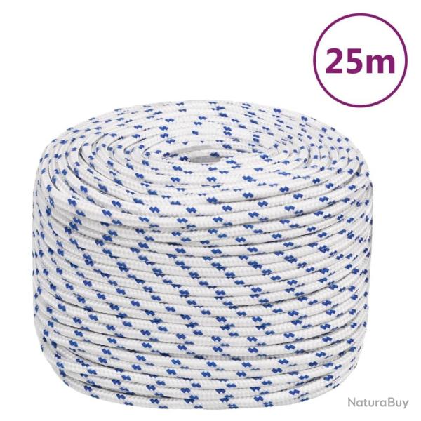 Corde de bateau Blanc 10 mm 25 m Polypropyl�ne