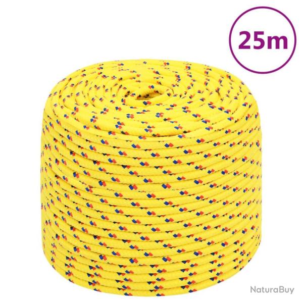 Corde de bateau Jaune 10 mm 25 m Polypropyl�ne