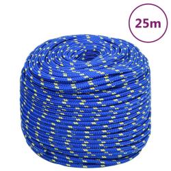 Corde de bateau Bleu 10 mm 25 m Polypropyl&egrave;ne