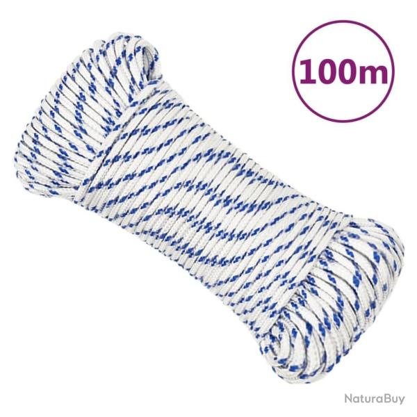 Corde de bateau Blanc 5 mm 100 m Polypropyl�ne