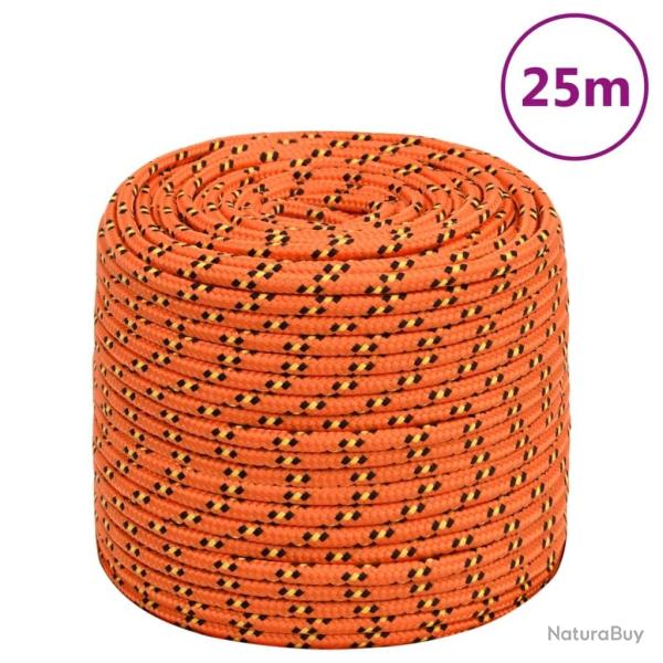 Corde de bateau Orange 10 mm 25 m Polypropyl�ne