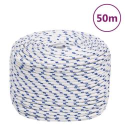 Corde de bateau Blanc 6 mm 50 m Polypropyl&egrave;ne