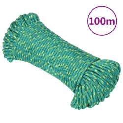 Corde de bateau Vert 4 mm 100 m Polypropyl&egrave;ne