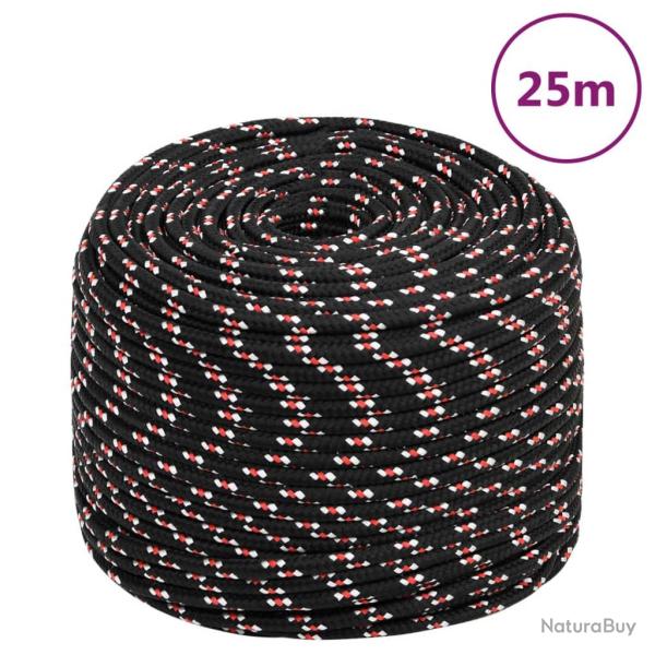 Corde de bateau Noir 8 mm 25 m Polypropyl�ne