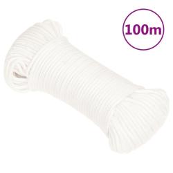 Corde de bateau Blanc complet 3 mm 100 m Polypropyl&egrave;ne