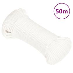 Corde de bateau Blanc complet 5 mm 50 m Polypropyl&egrave;ne
