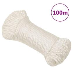 Corde de travail Blanc 6 mm 100 m polypropyl&egrave;ne