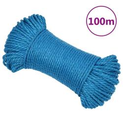 Corde de travail Bleu 6 mm 100 m Polypropyl&egrave;ne