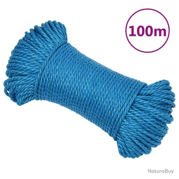 Corde de travail Bleu 6 mm 100 m Polypropyl�ne alsavelo