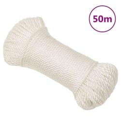 Corde de travail blanc 3 mm 50 m polypropyl&egrave;ne