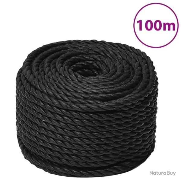Corde de travail Noir 16 mm 100 m polypropyl�ne
