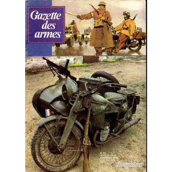 gazette des armes 63, antoine chassepot, la moto militaire , espingoles danoises, ruger single six
