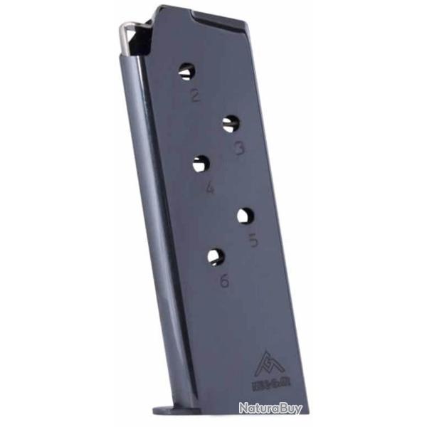 Chargeur MEC-GAR 1911 Officer .45 ACP 6 Coups NOIR