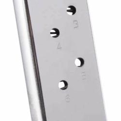 Chargeur MEC-GAR 1911 Officer .45 ACP 6 Coups NICKEL