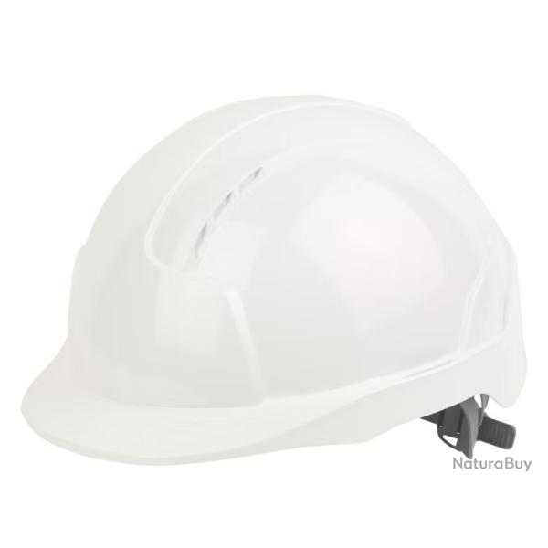 Casque de s�curit�, protection chantier, travaux. Casque blanc. Neuf de stock