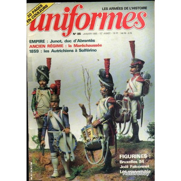 uniformes 85 infanterie autrichienne solf�rino, cavalier mar�chauss�e 1772, figurines,