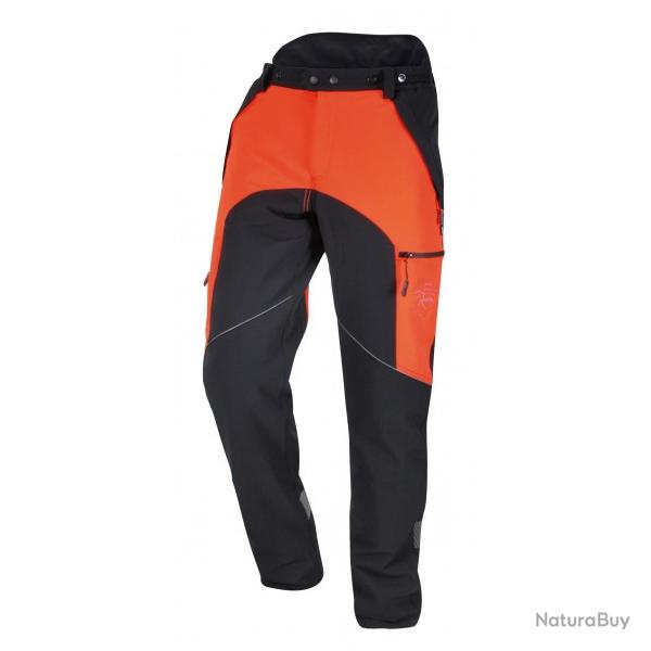 pantalon mercure noir et orange francital