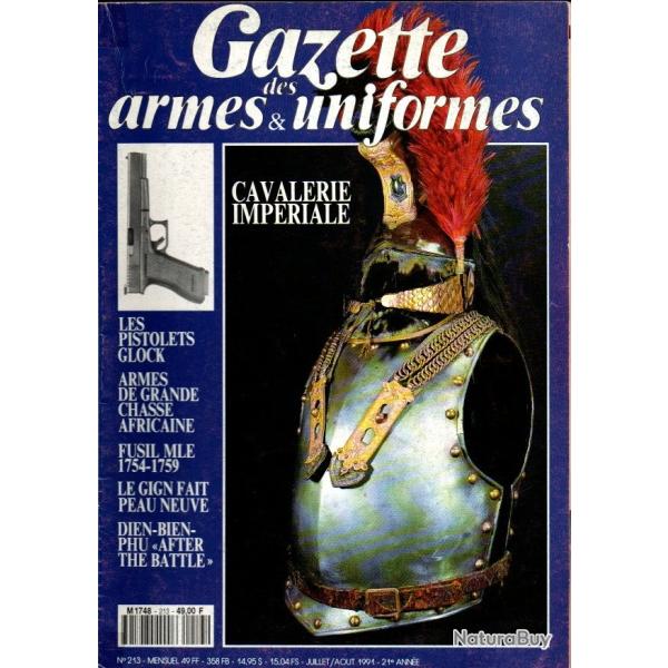 gazette des armes et uniformes 213, pistolets glock, dien-bien-phu, gign, arbal�te � tour, cavalerie