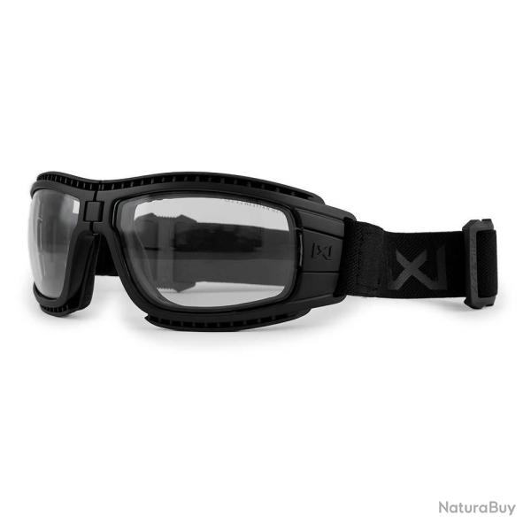 Masque de protection balistique pliable Lynx noir �crans fum�/incolore