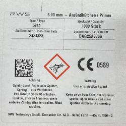 Amorces Large Rifle RWS - RUAG boite de 1000