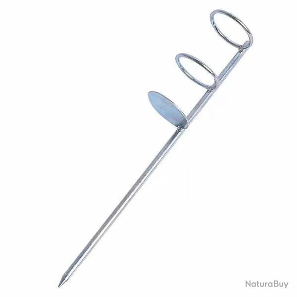 Repose Canne Support De Canne Double Anneaux Pour La Peche � Planter Au Sol Taille 30 Cm