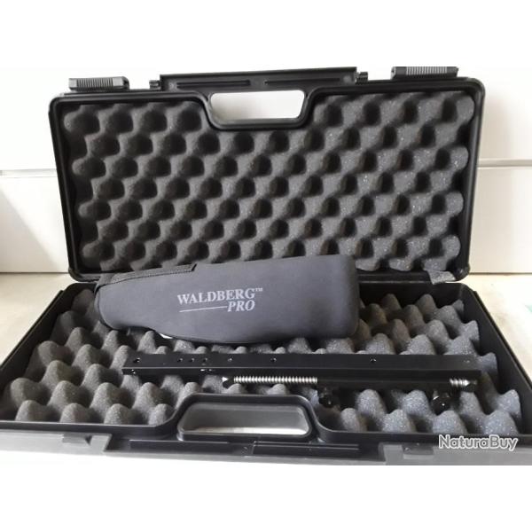 Pack demi jumelle hutte Waldberg PRO 9X65ED reticule grave + malette + compensateur