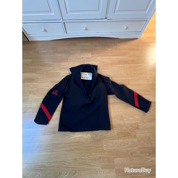 Veste , vareuse, marine nationale, arm�e fran�aise,matelot, marin ann�es 60.