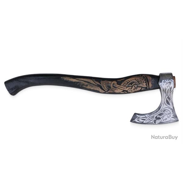 Hache Viking manche grav�