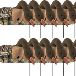 Forme manche &agrave; air FlockSox oie rieuse mangeuse x12