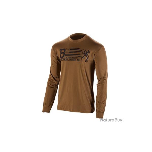 T-Shirt BROWNING TEAMSPIRIT Military Manches Longues - Green