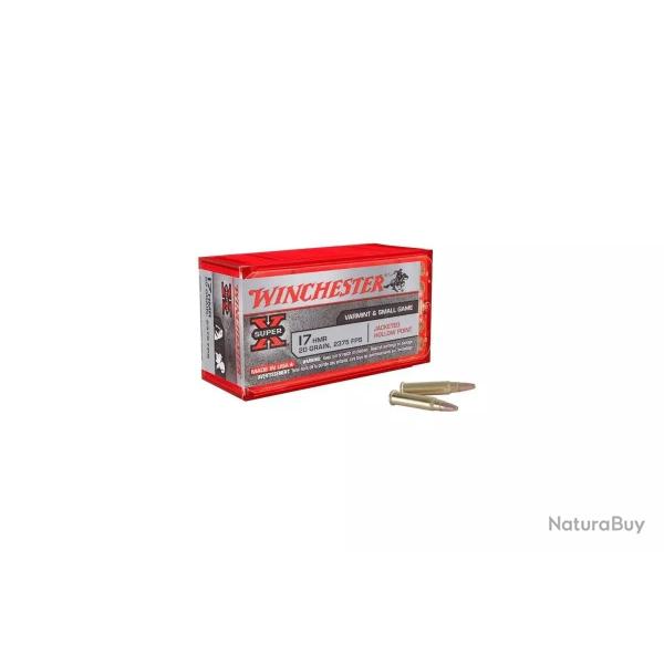 Cartouches Winchester super x Calibre :17HMR JHP 20 GRAINS 20 boites ( 1000 munitions )