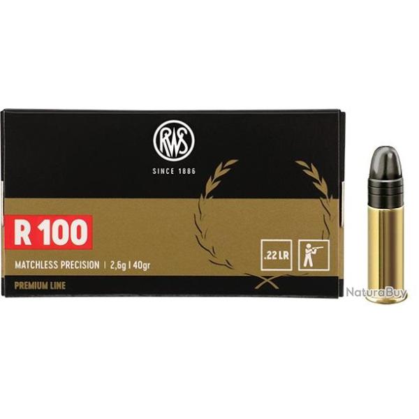 RWS R100 cal.22lr Premium Line 20 boites ( 1000 munitions )
