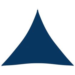 Voile toile d'ombrage parasol tissu oxford triangulaire 4 x 4 x 4 m bleu 02_0009865