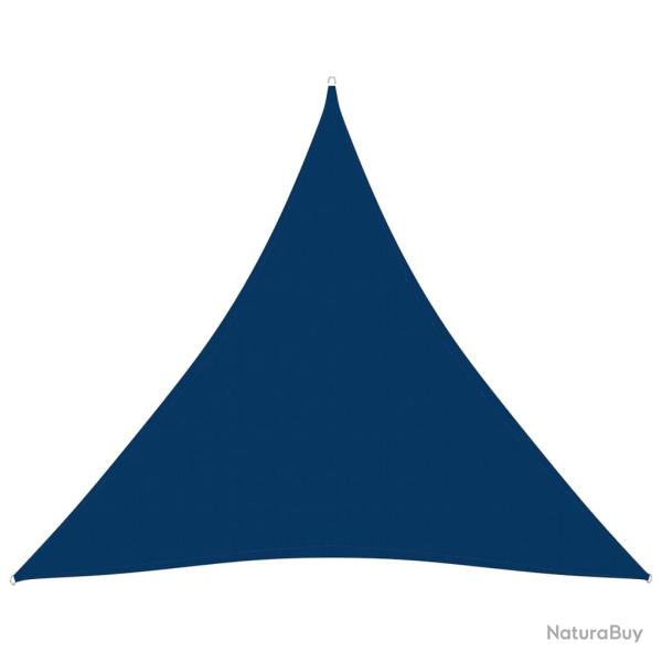 Voile toile d'ombrage parasol tissu oxford triangulaire 4 x 4 x 4 m bleu 02_0009865