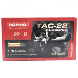 Balles Norma TAC-22 Subsoni Hollow Point - Cal.22 LR - Par 1 / 22LR