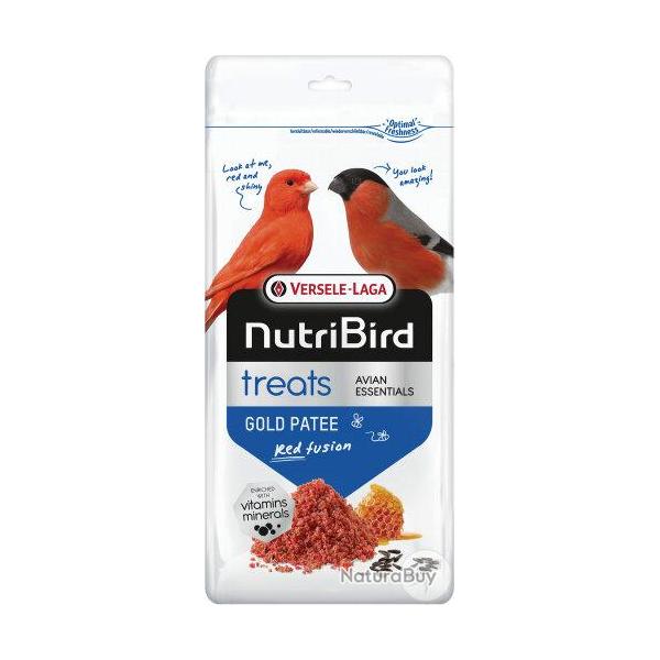 NUTRIBIRD TREATS GOLD PATEE ROUGE FUSION 250GR
