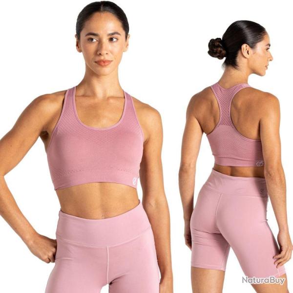 Brassi�re de sport Dare2b Don t Sweat It rose lilas