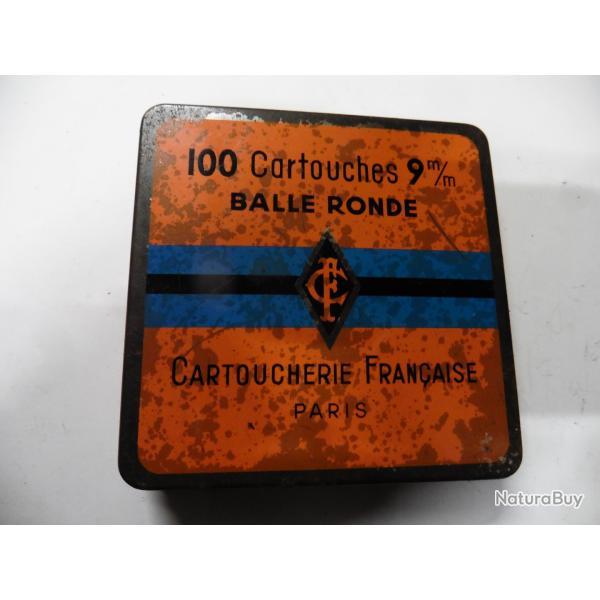 Boite de 100 cartouche 9mm balle ronde - CF