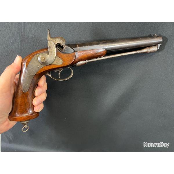 RARISSIME PISTOLET RUSSE TYPE 1858 DE LA MANUFACTURE DE TULA