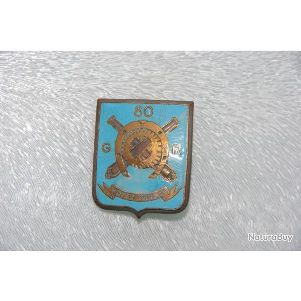 INSIGNE   80 � GROUPE  RECONNAISSANTE DES DIVISION INFANTERIE / 1 � D.I.MAROCAINE  ---- 1939-1940---