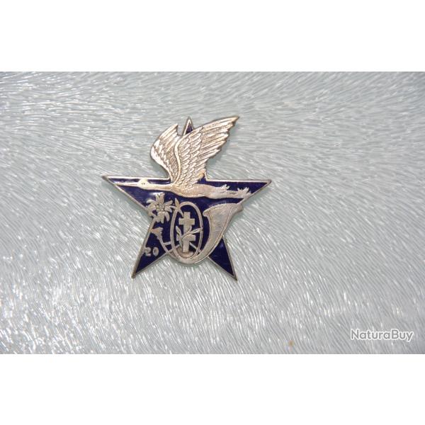 INSIGNE   20 � BATAILLON CHASSEURS ALPINS  / SECTION ECLAIREURS SKIEURS  -------- S.M.F ---------