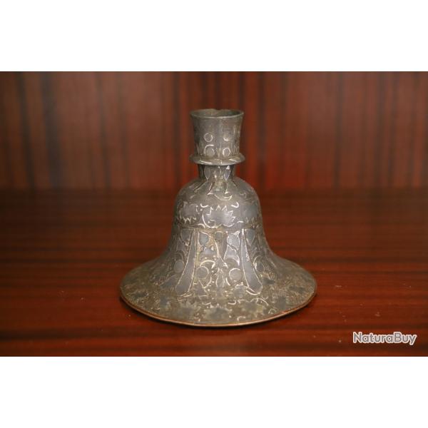 Petite base de hookah (narguil�) en bidri - Inde, possiblement Deccan, 18�me-19�me si�cle