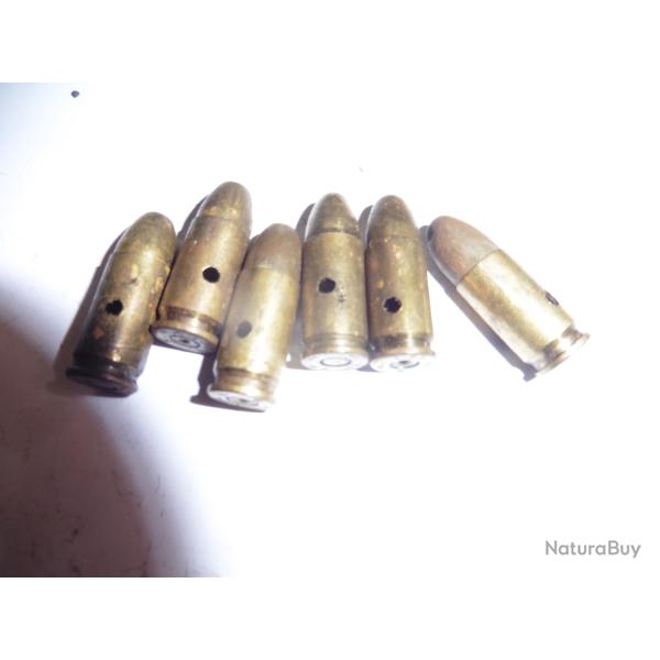 lot de 6 balles 9mm neutralis�es