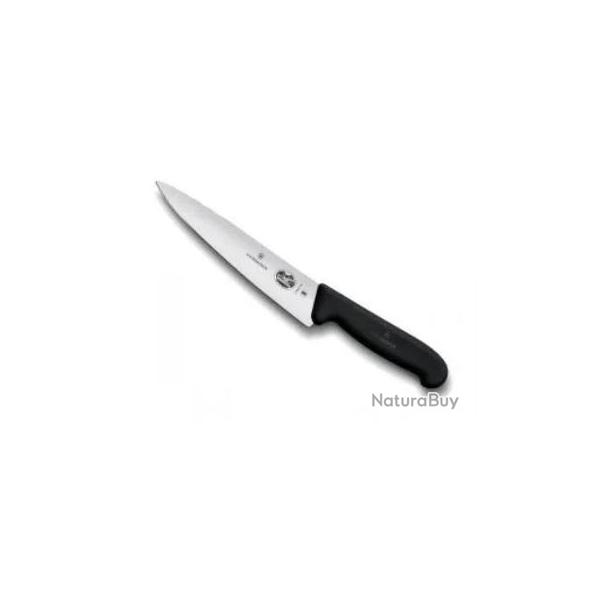 COUTEAU EMINCEUR VICTORINOX 19CM NOIR 5.2003.19