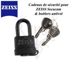 ZEISS Cadenas de S&eacute;curit&eacute; - Protection pour Cam&eacute;ra Secacam et Bo&icirc;tiers M&eacute;talliques Antivol